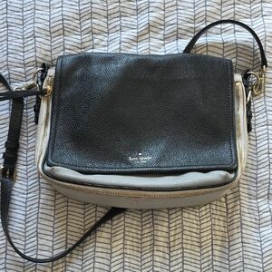 Kate Spade Black and Cream Shoulder Bag